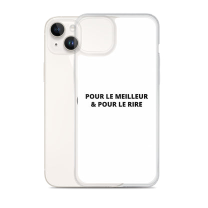 Coque iPhone Pour le meilleur et pour le rire - Sedurro