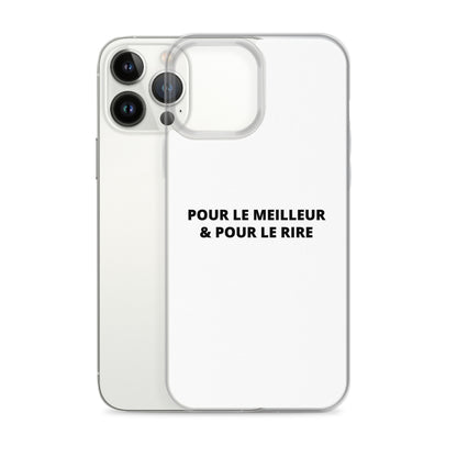 Coque iPhone Pour le meilleur et pour le rire - Sedurro