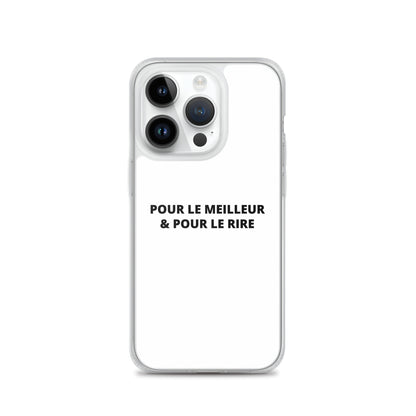 Coque iPhone Pour le meilleur et pour le rire - Sedurro