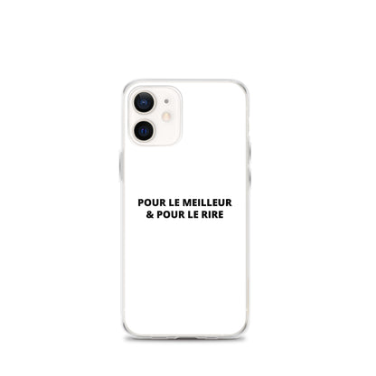 Coque iPhone Pour le meilleur et pour le rire - Sedurro