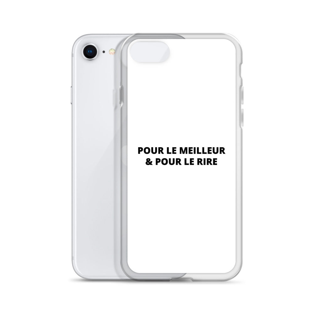 Coque iPhone Pour le meilleur et pour le rire - Sedurro