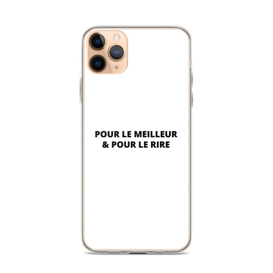 Coque iPhone Pour le meilleur et pour le rire - Sedurro