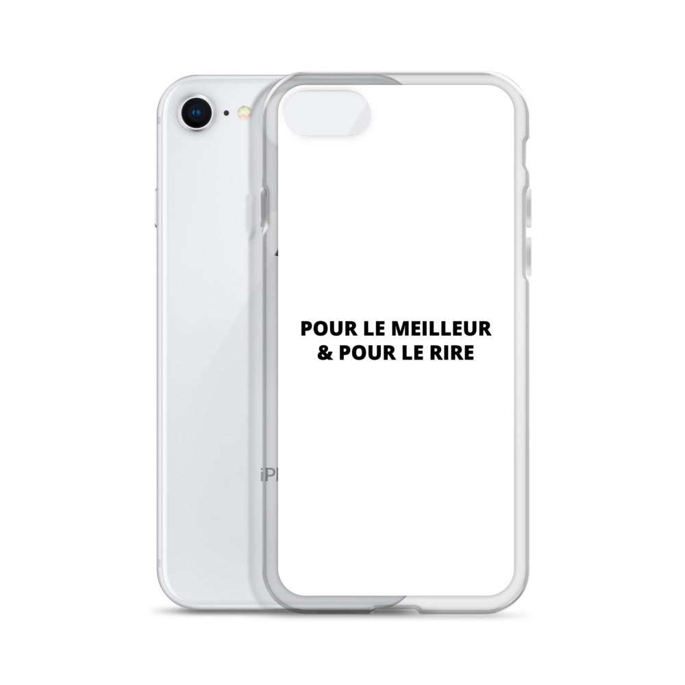 Coque iPhone Pour le meilleur et pour le rire - Sedurro