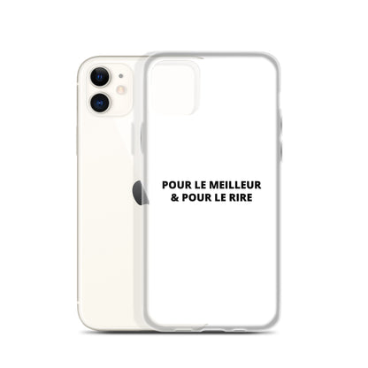 Coque iPhone Pour le meilleur et pour le rire - Sedurro