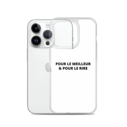 Coque iPhone Pour le meilleur et pour le rire - Sedurro