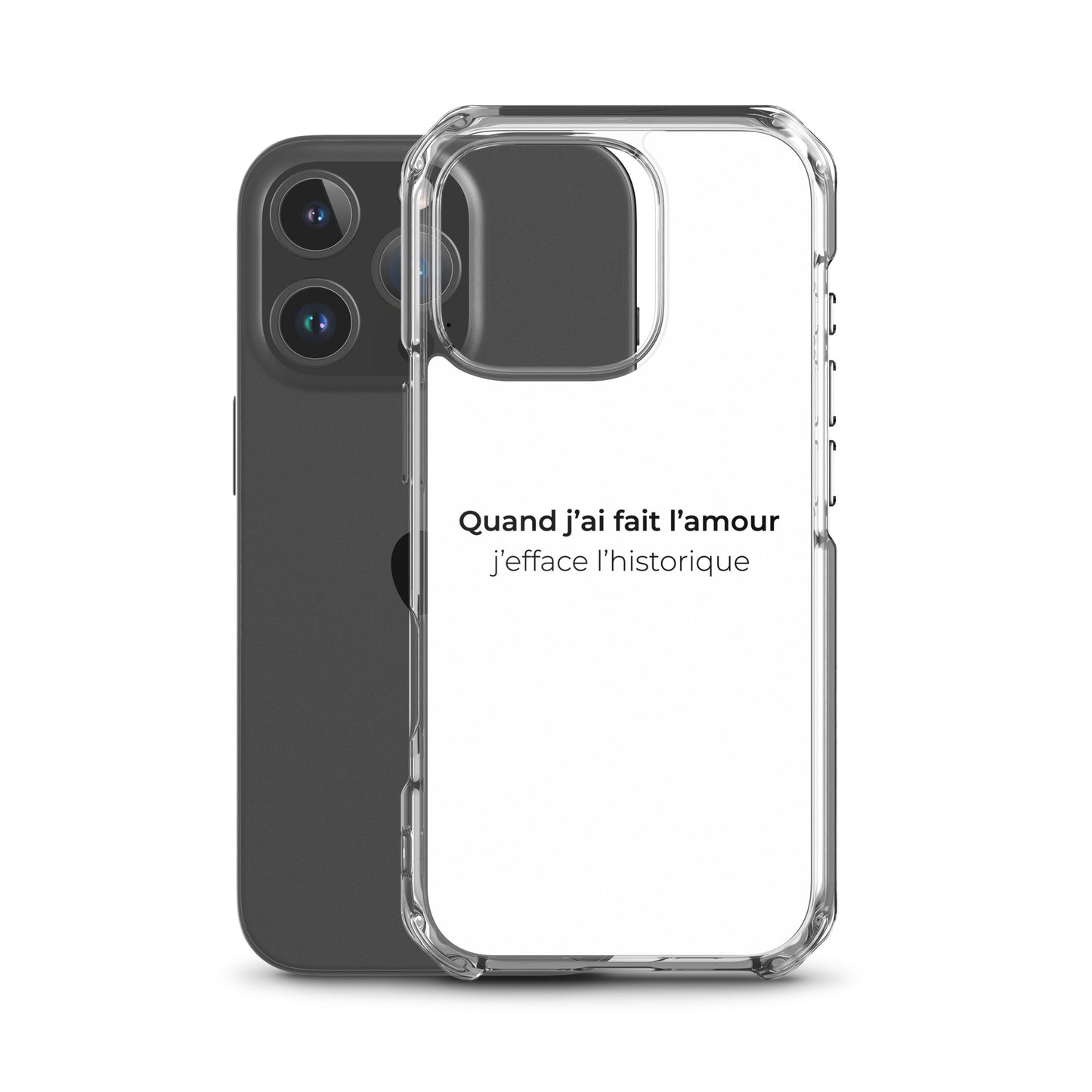 Coque iPhone Quand j'ai fait l'amour j'efface l'historique - Sedurro