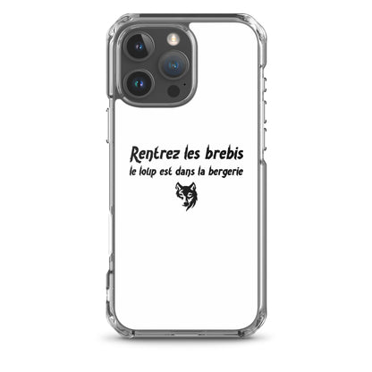 Coque iPhone Rentrez les brebis le loup est dans la bergerie - Sedurro