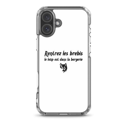 Coque iPhone Rentrez les brebis le loup est dans la bergerie - Sedurro