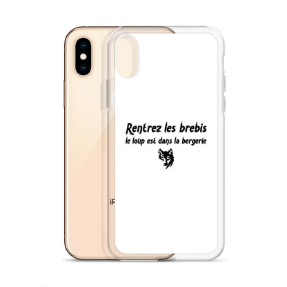 Coque iPhone Rentrez les brebis le loup est dans la bergerie - Sedurro