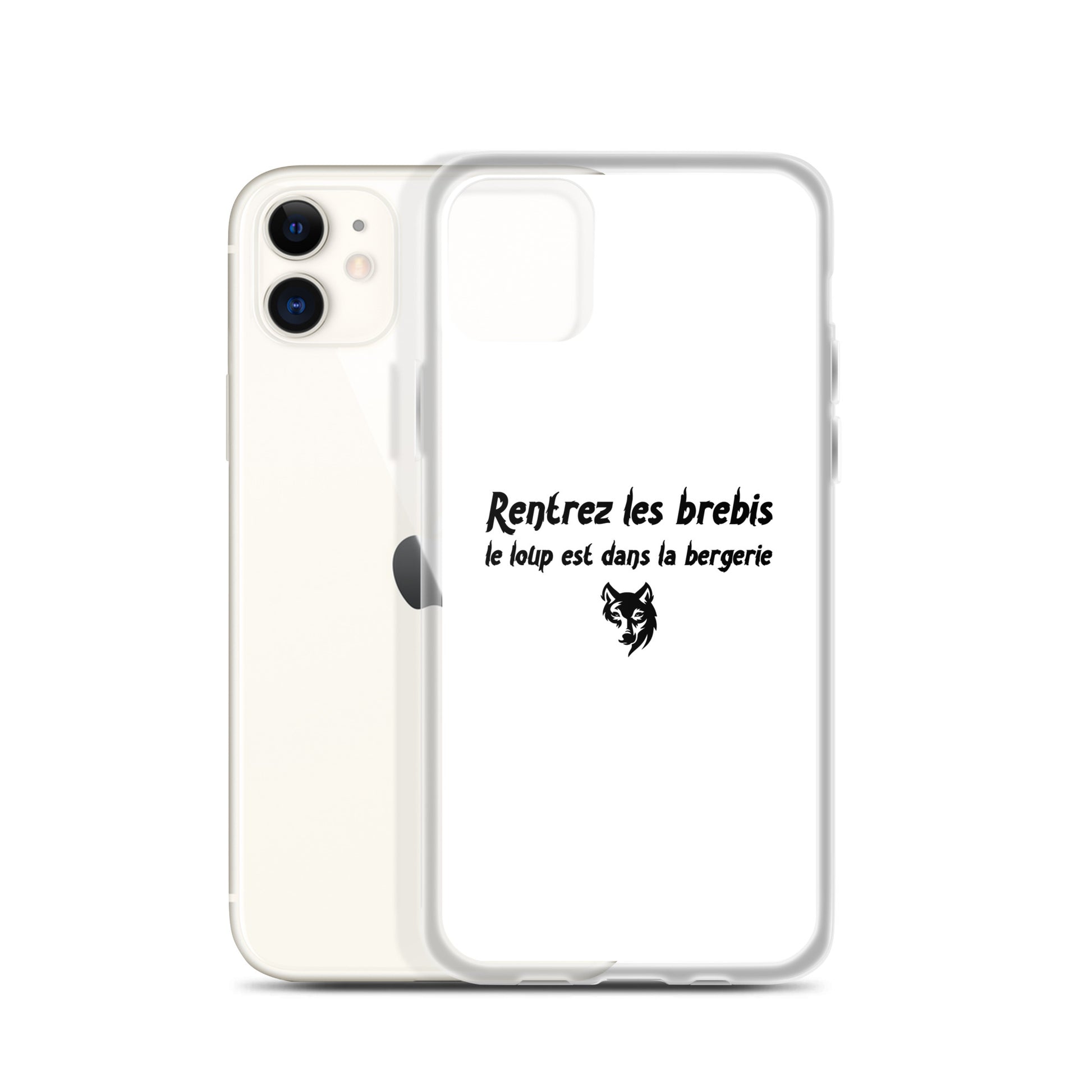 Coque iPhone Rentrez les brebis le loup est dans la bergerie - Sedurro