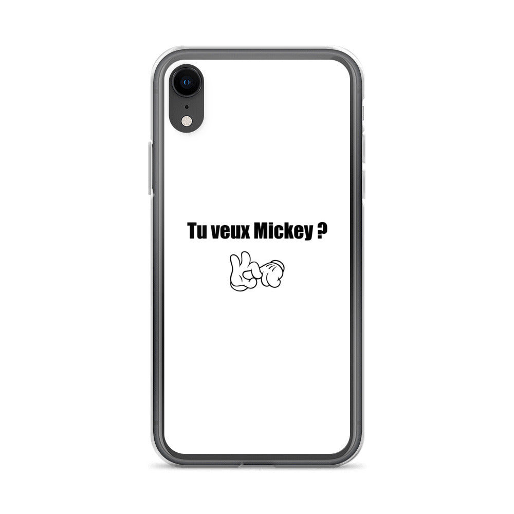 Coque iPhone Tu veux Mickey - Sedurro