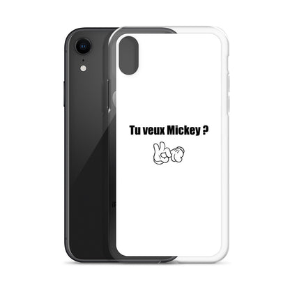 Coque iPhone Tu veux Mickey - Sedurro