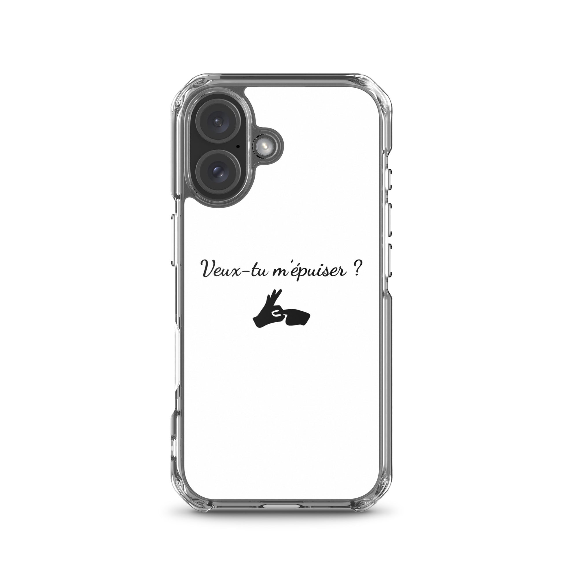 Coque iPhone Veux-tu m'épuiser - Sedurro