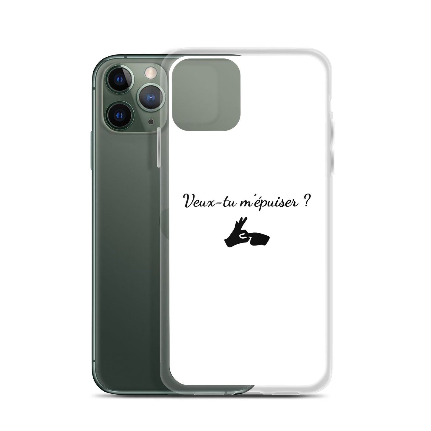 Coque iPhone Veux-tu m'épuiser - Sedurro