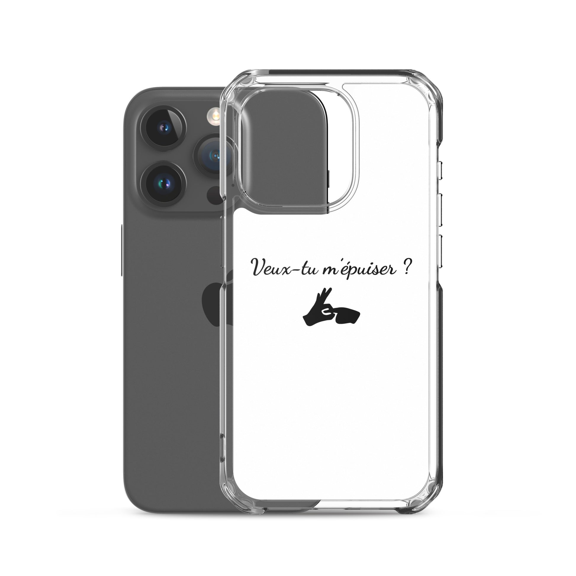 Coque iPhone Veux-tu m'épuiser - Sedurro