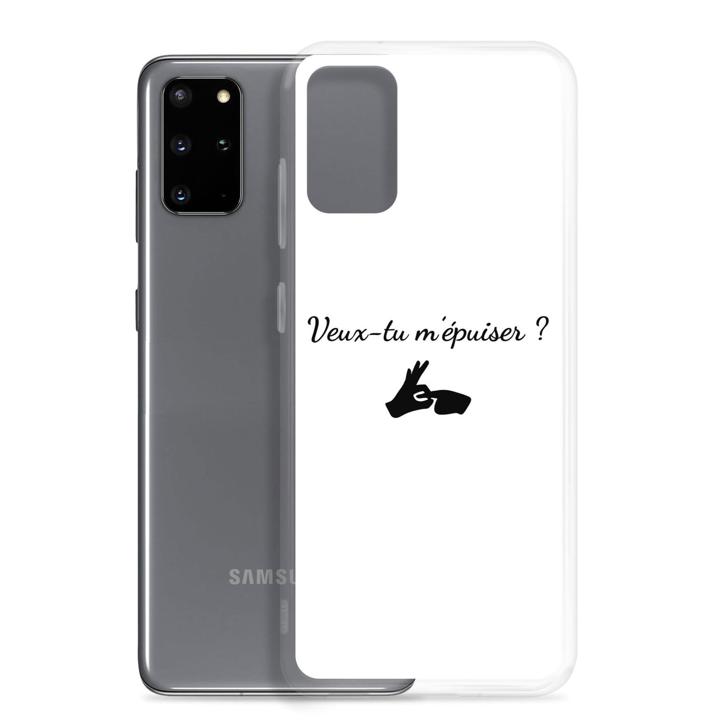 Coque Samsung Veux-tu m'épuiser - Sedurro