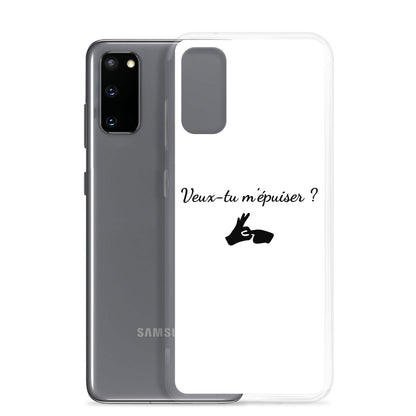 Coque Samsung Veux-tu m'épuiser - Sedurro