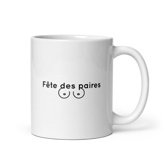 Mug Fête des paires poitrine - Sedurro