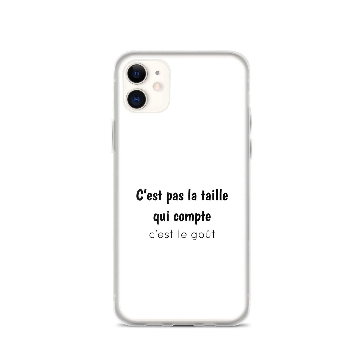 Coque iPhone C'est pas la taille qui compte c'est le goût - Sedurro