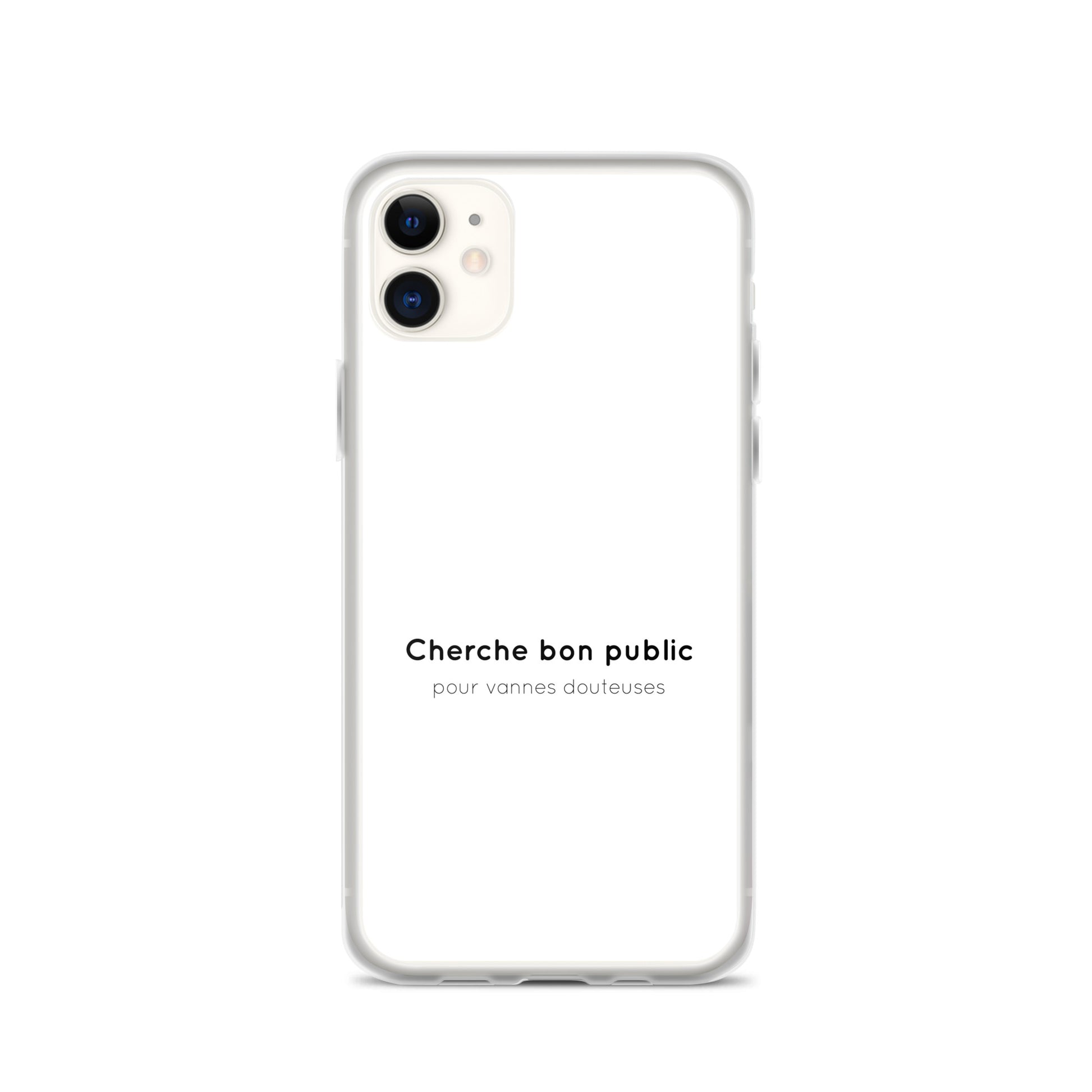 Coque iPhone Cherche bon public pour vannes douteuses - Sedurro