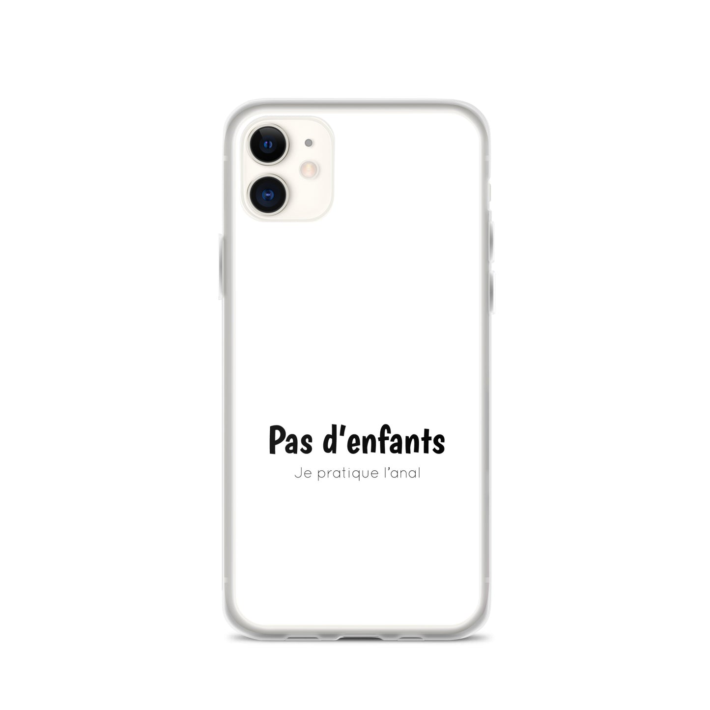 Coque iPhone Pas d'enfants je pratique l'anal - Sedurro