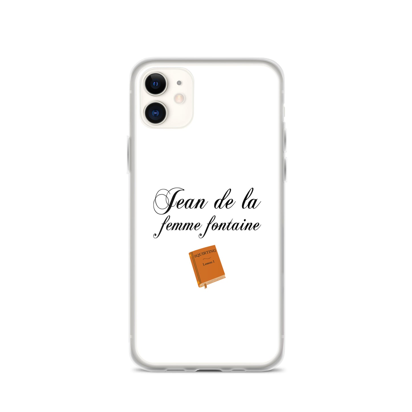 Coque iPhone Jean de la femme fontaine - Sedurro