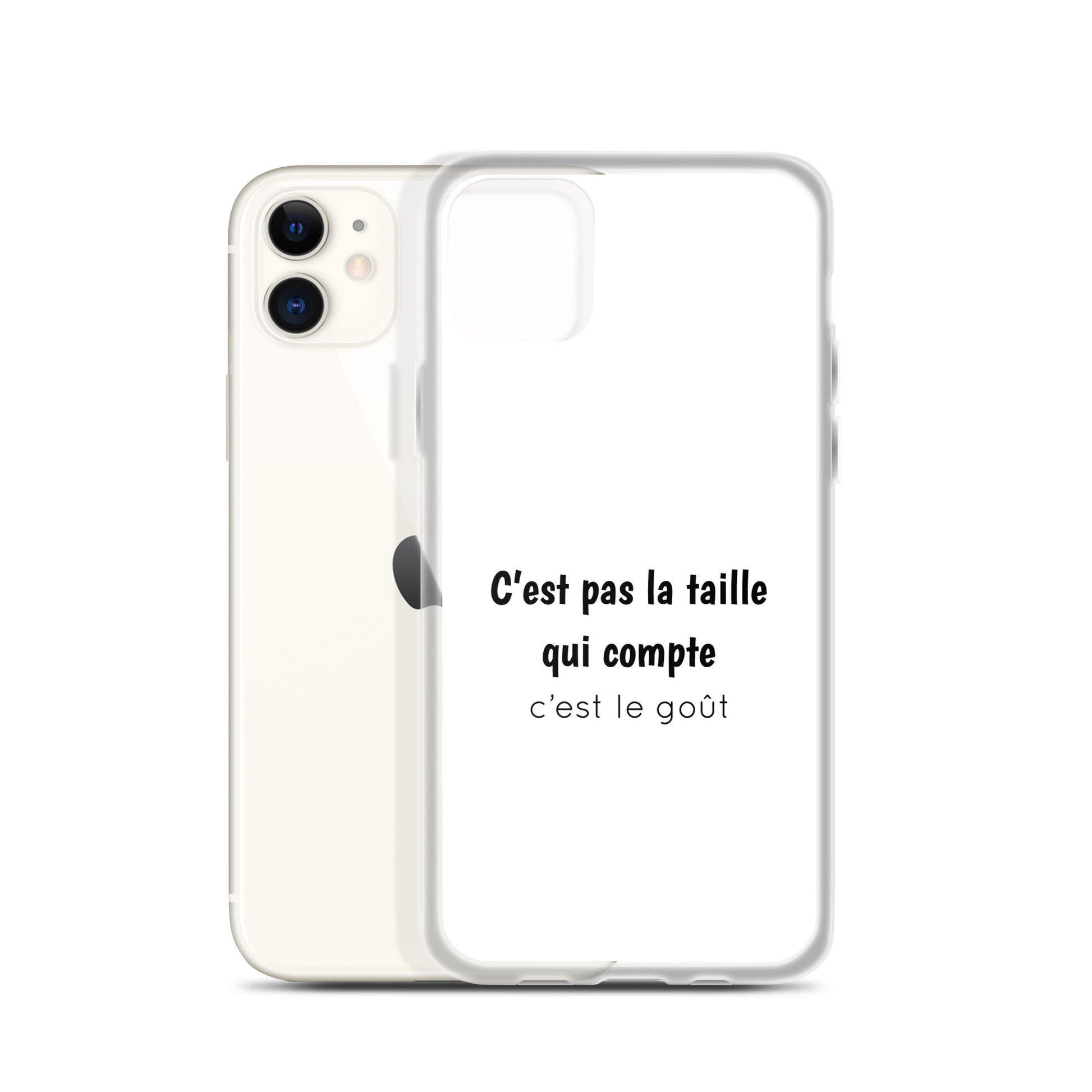 Coque iPhone C'est pas la taille qui compte c'est le goût - Sedurro