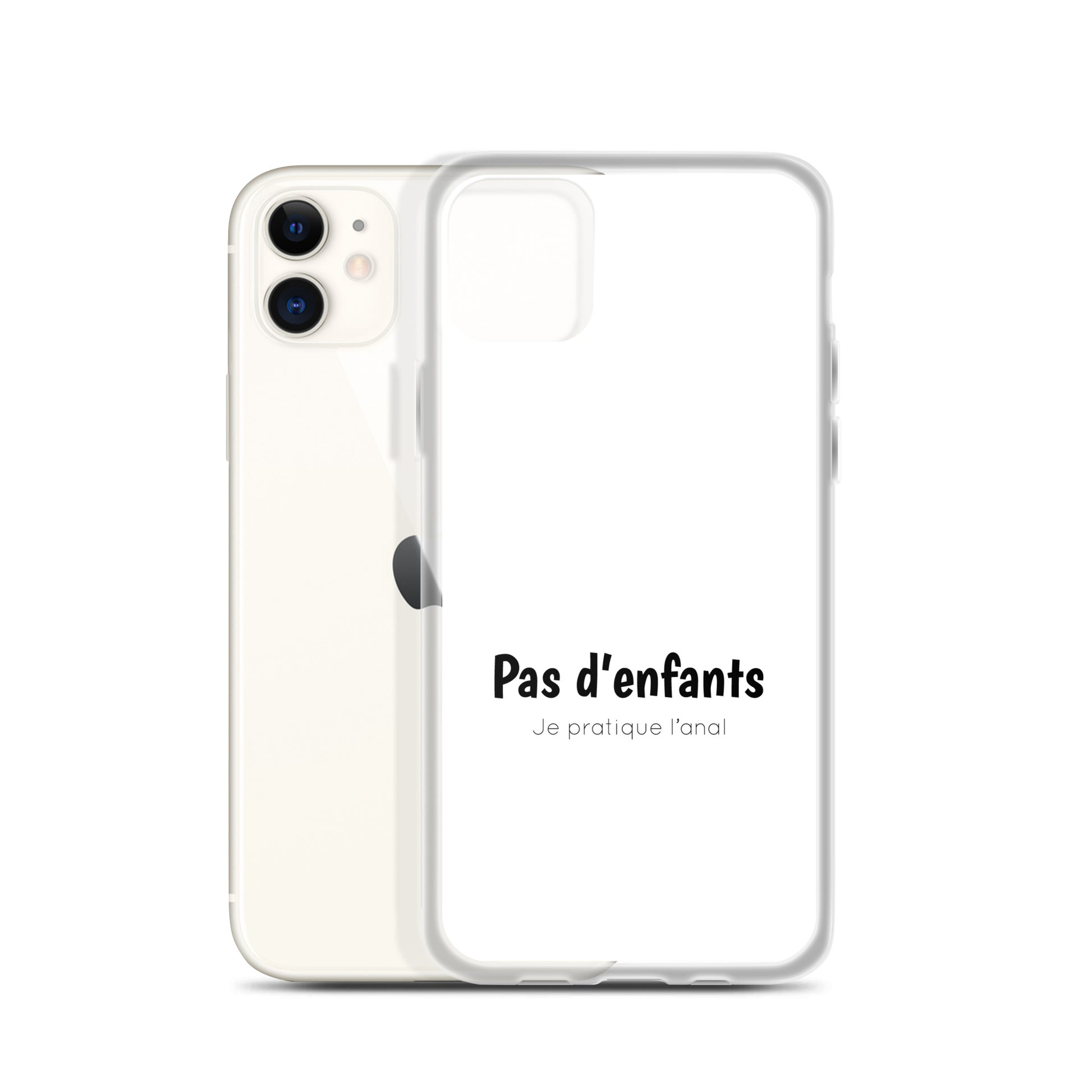 Coque iPhone Pas d'enfants je pratique l'anal - Sedurro