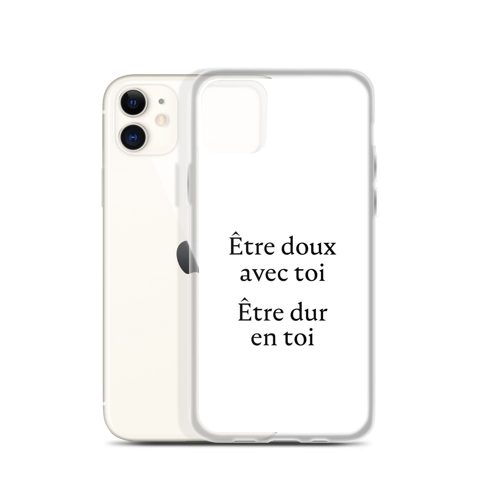 Coque iPhone Être doux avec toi Être dur en toi - Sedurro