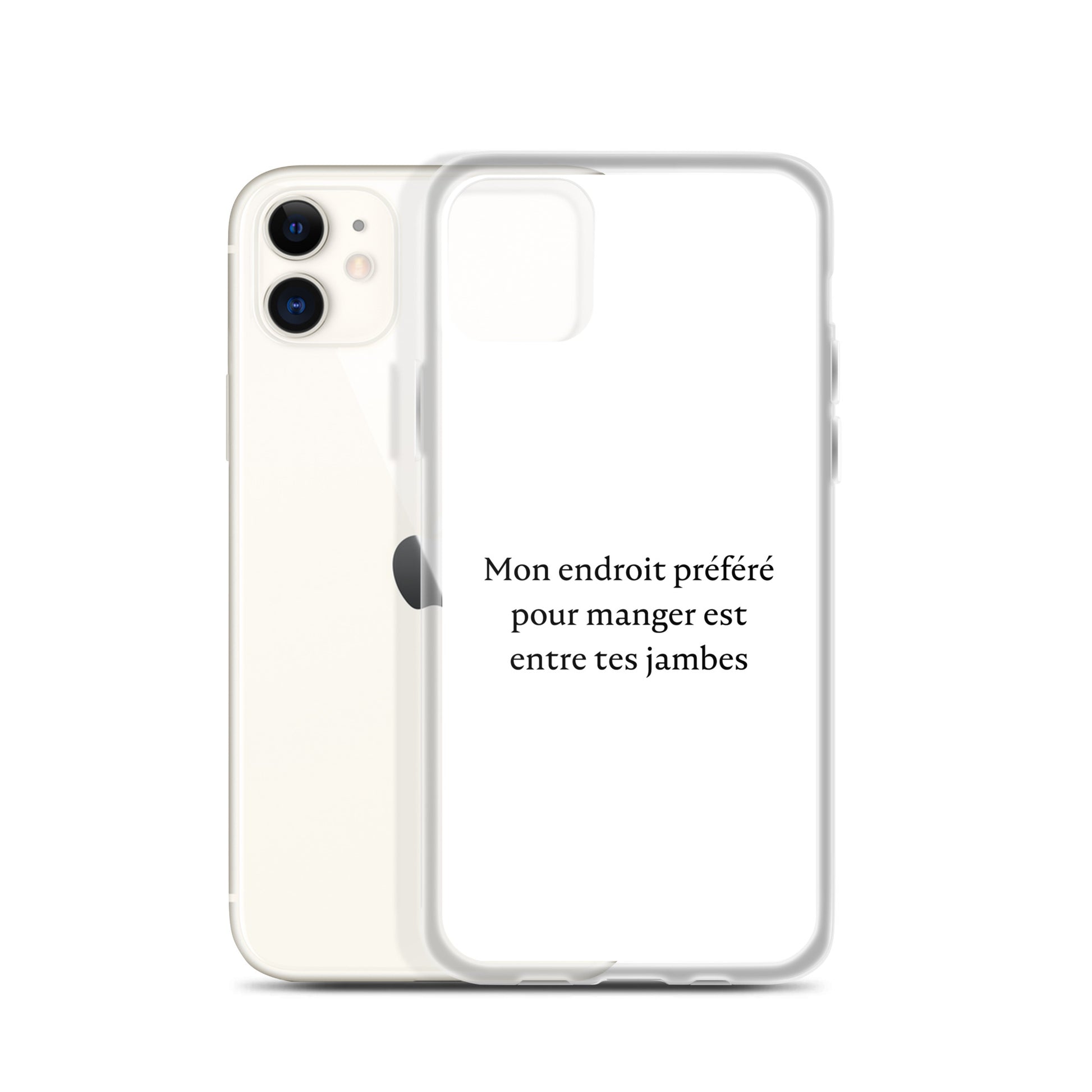 Coque iPhone Mon endroit préféré pour manger est entre tes jambes - Sedurro