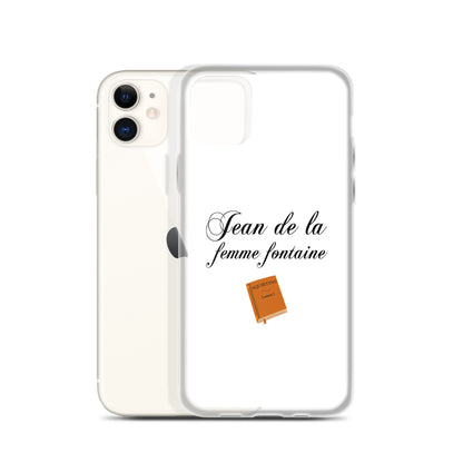 Coque iPhone Jean de la femme fontaine - Sedurro