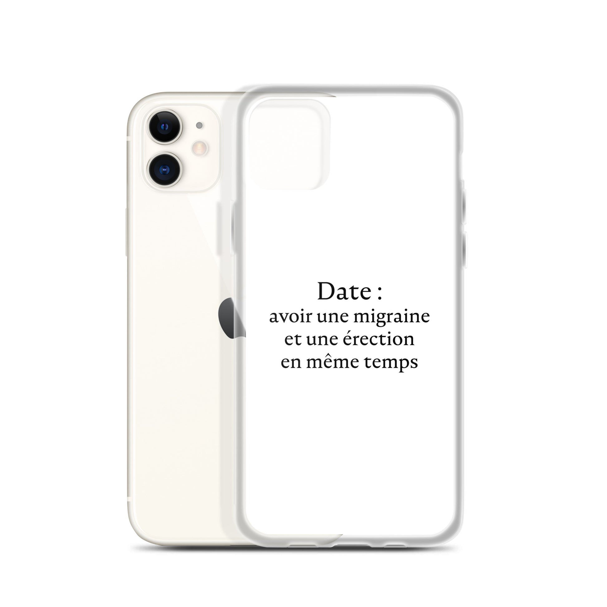 Coque iPhone Date avoir une migraine et une érection en même temps - Sedurro