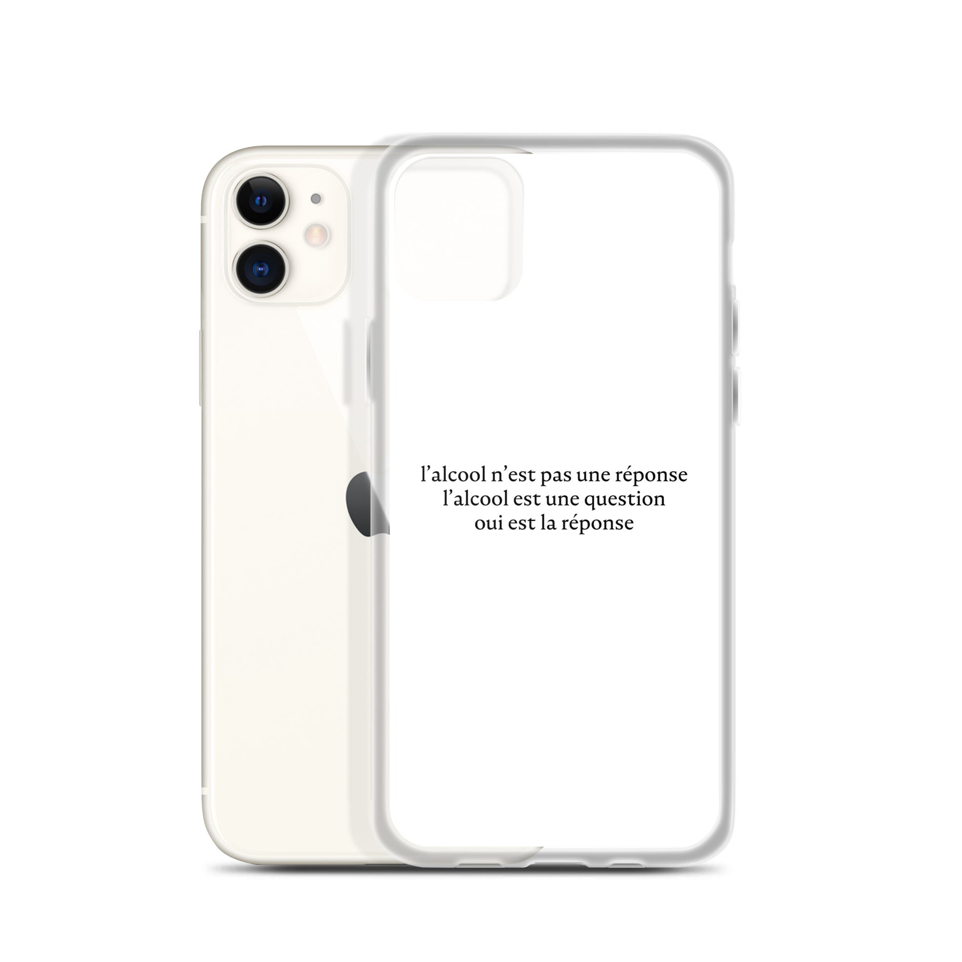 Coque iPhone L’alcool n’est pas une réponse l’alcool est une question - Sedurro