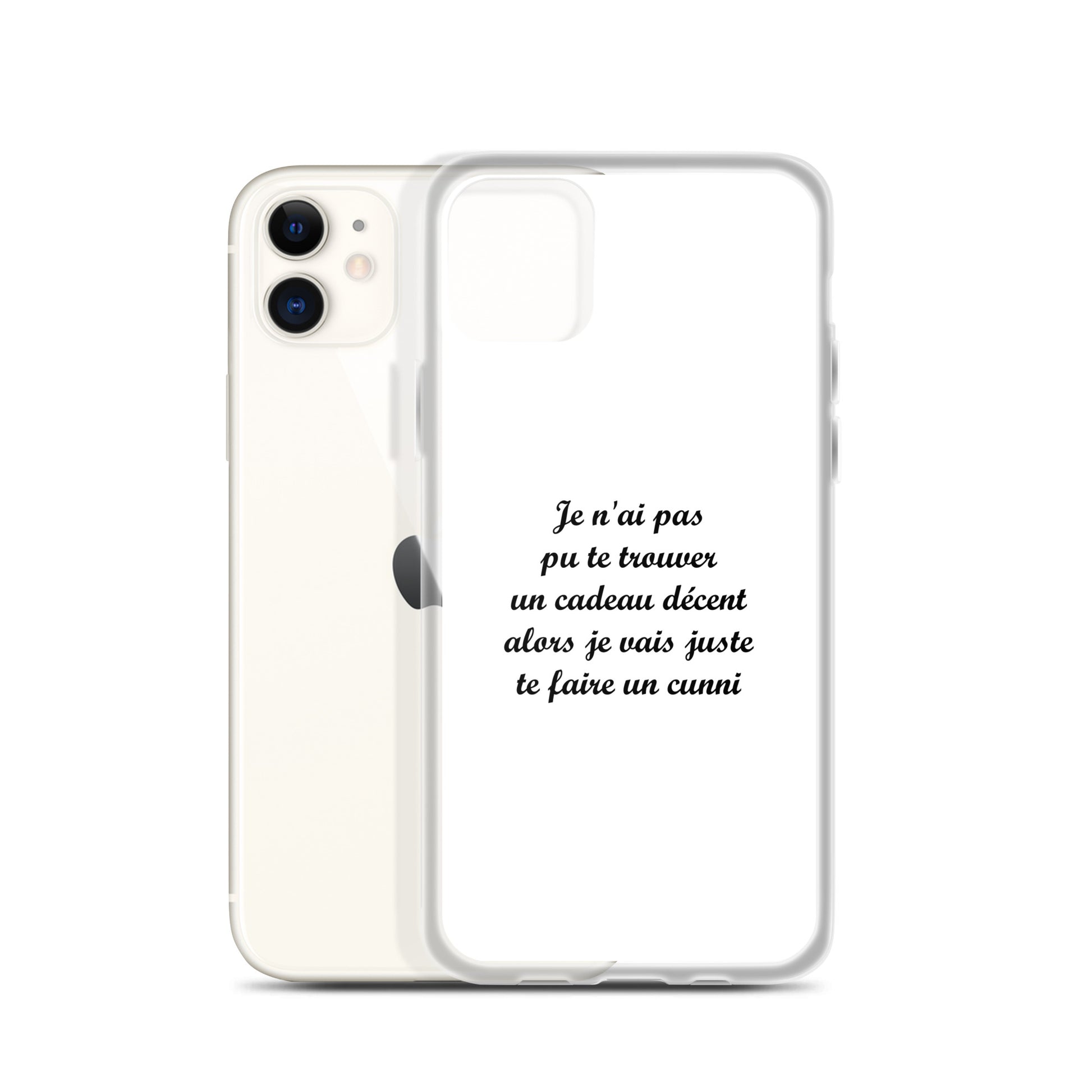 Coque iPhone Je n'ai pas pu te trouver un cadeau décent alors je vais juste te faire un cunni - Sedurro