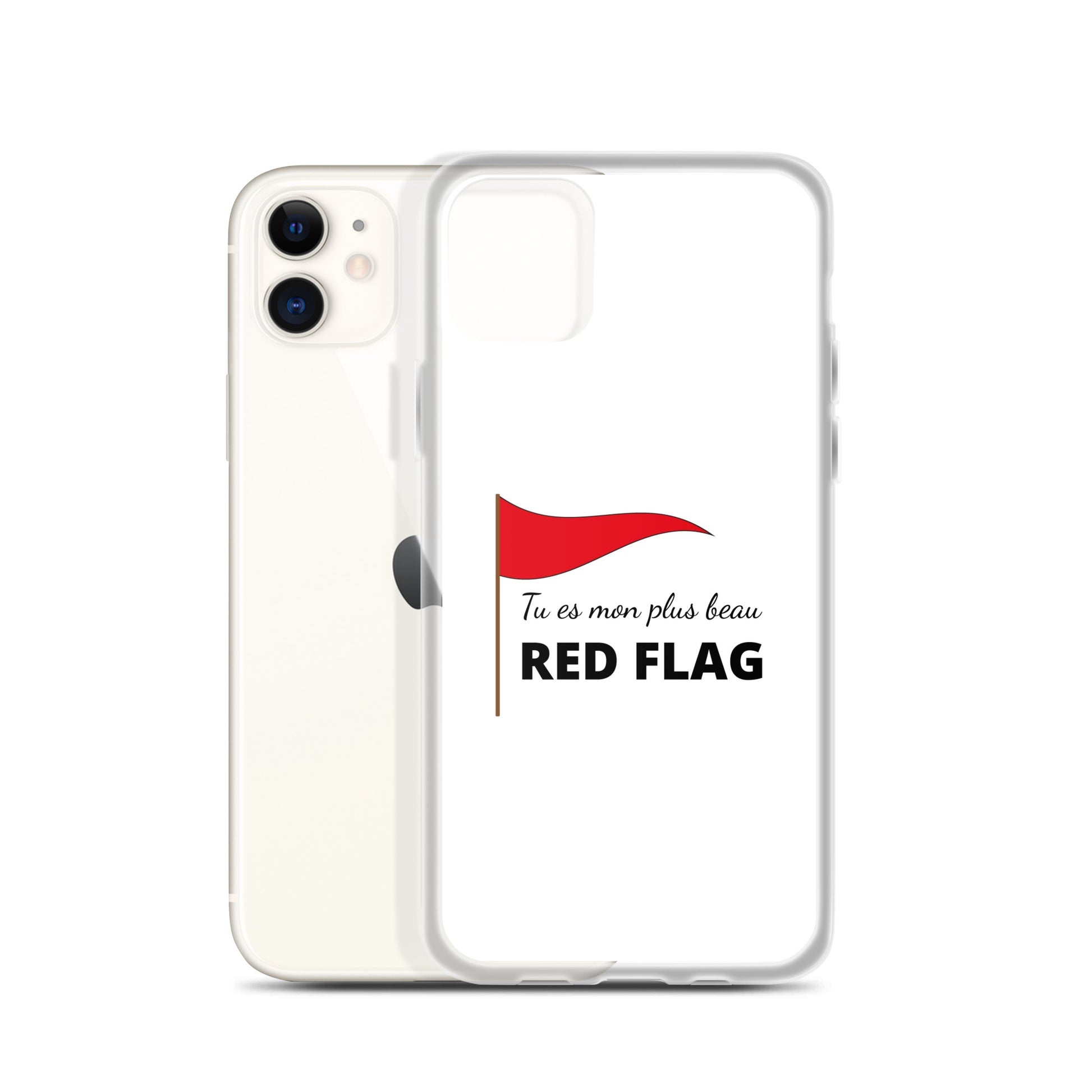 Coque iPhone Tu es mon plus beau red flag - Sedurro