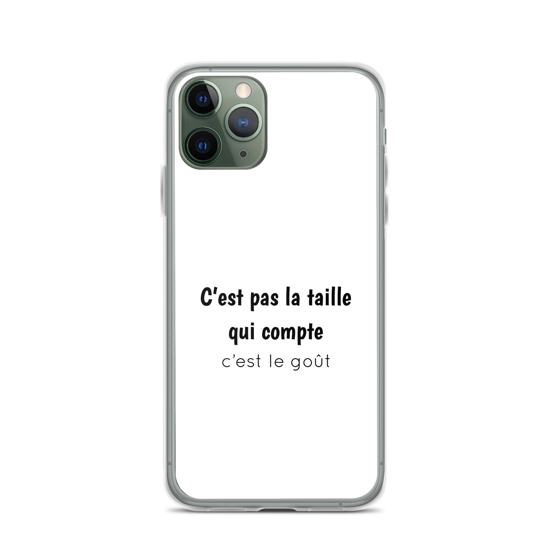 Coque iPhone C'est pas la taille qui compte c'est le goût - Sedurro