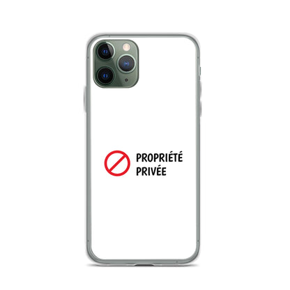 Coque iPhone Propriété privée - Sedurro