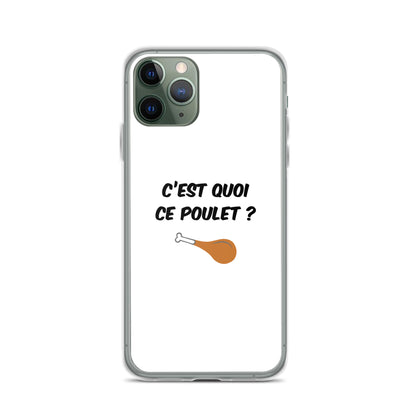 Coque iPhone C'est quoi ce poulet - Sedurro