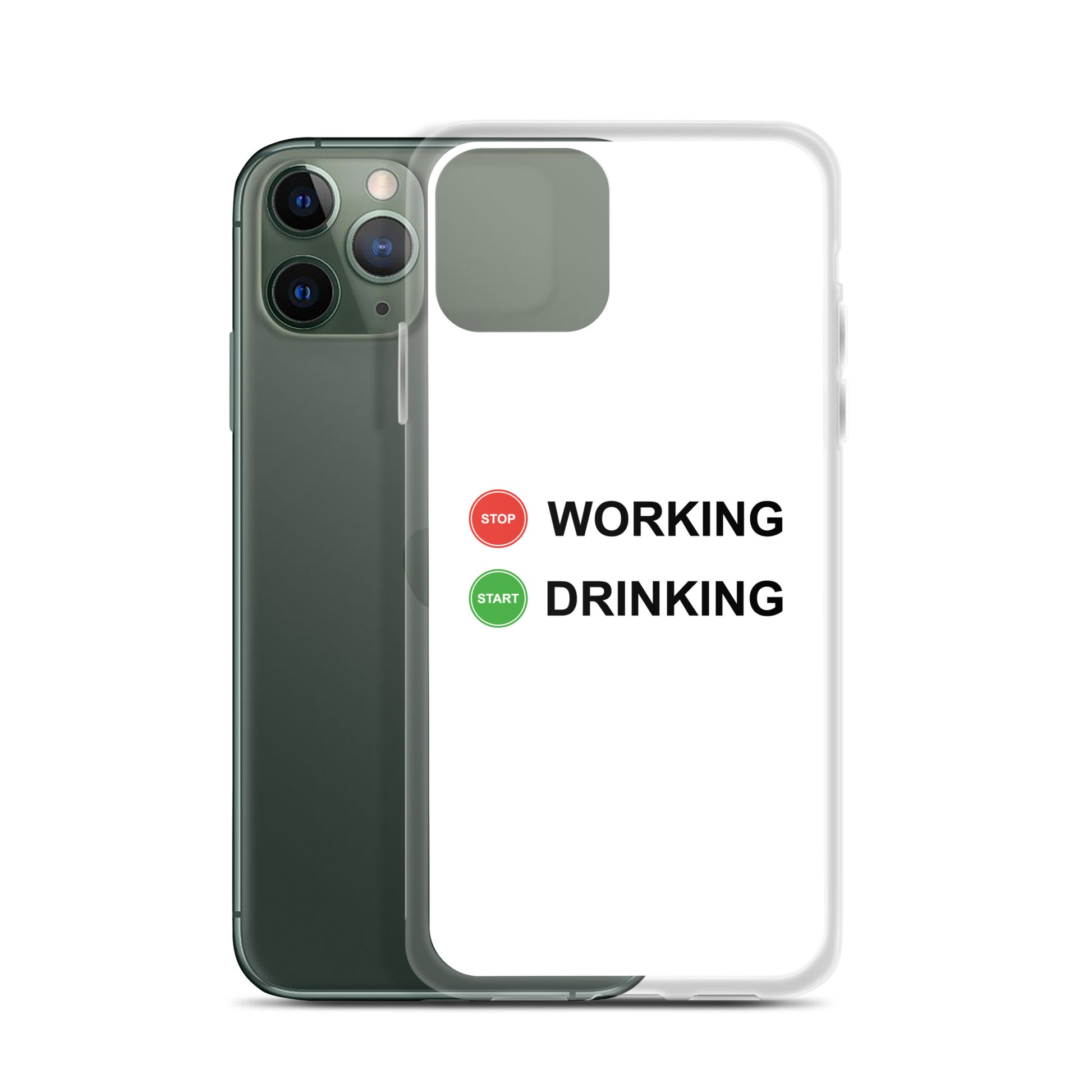 Coque iPhone Stop working start drinking - Sedurro