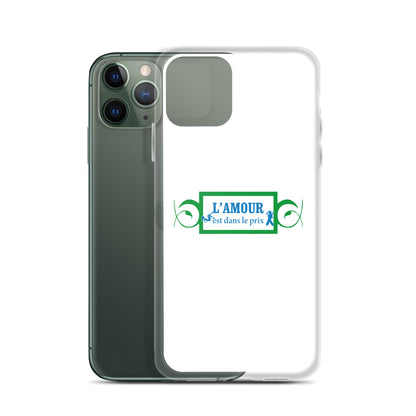 Coque iPhone L'amour est dans le prix - Sedurro