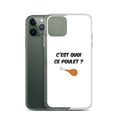 Coque iPhone C'est quoi ce poulet - Sedurro