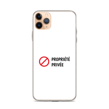 Coque iPhone Propriété privée - Sedurro