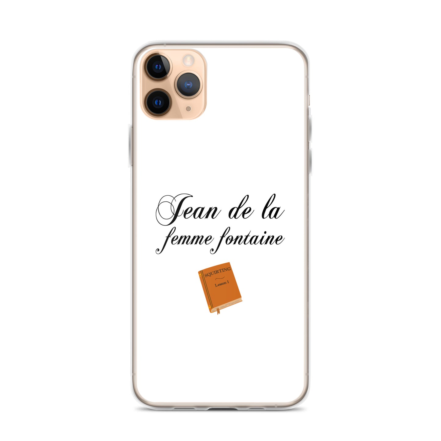 Coque iPhone Jean de la femme fontaine - Sedurro