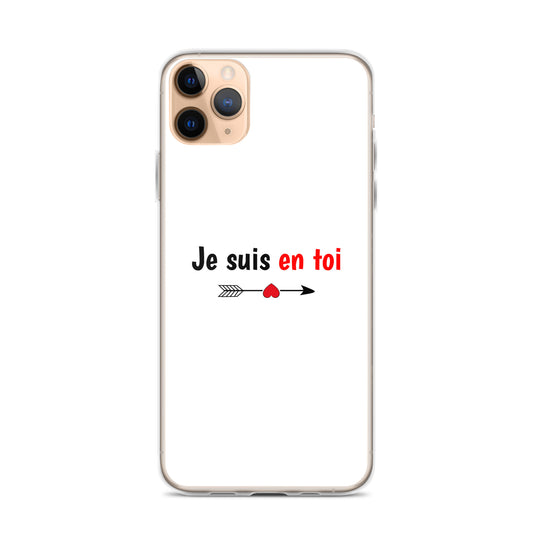 Coque iPhone Je suis en toi flèche cupidon - Sedurro