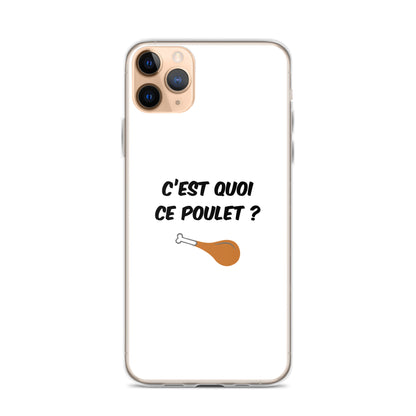 Coque iPhone C'est quoi ce poulet - Sedurro