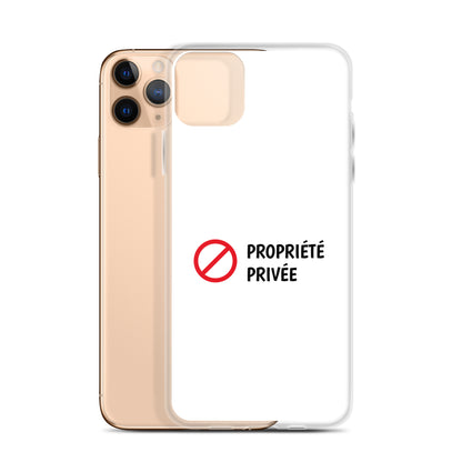 Coque iPhone Propriété privée - Sedurro