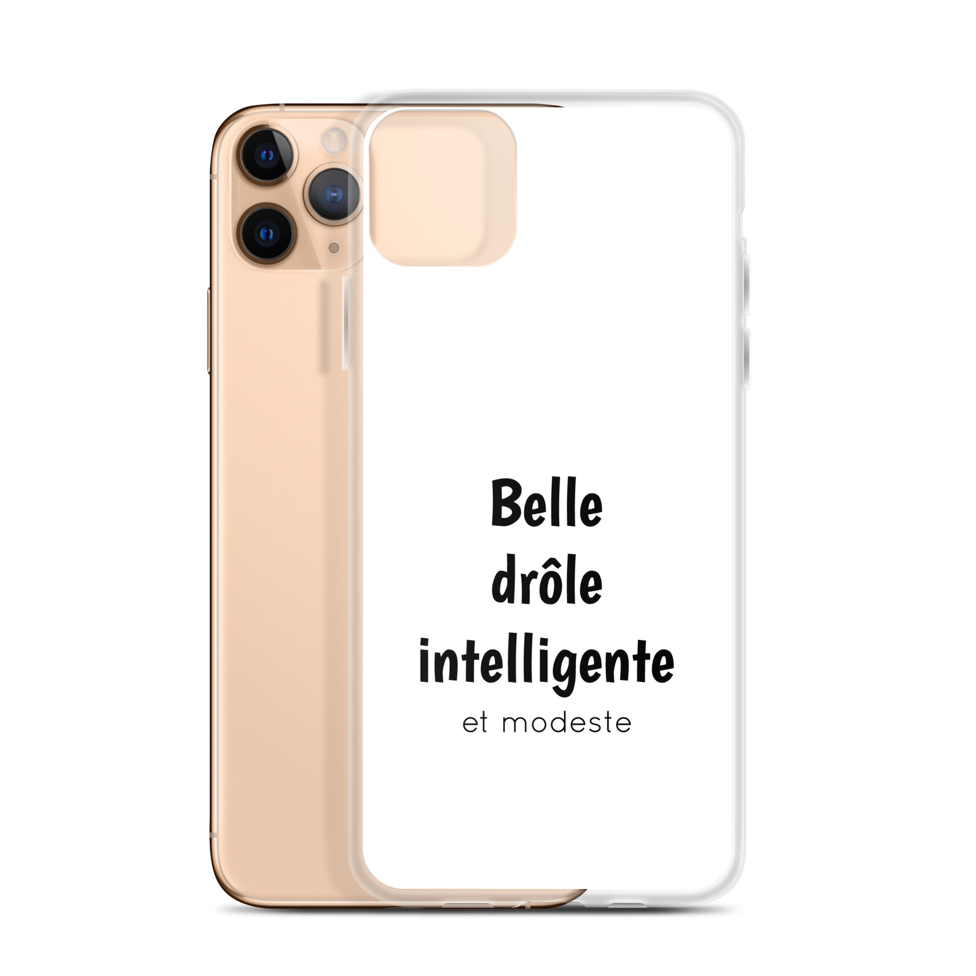 Coque iPhone Belle drôle intelligente et modeste - Sedurro