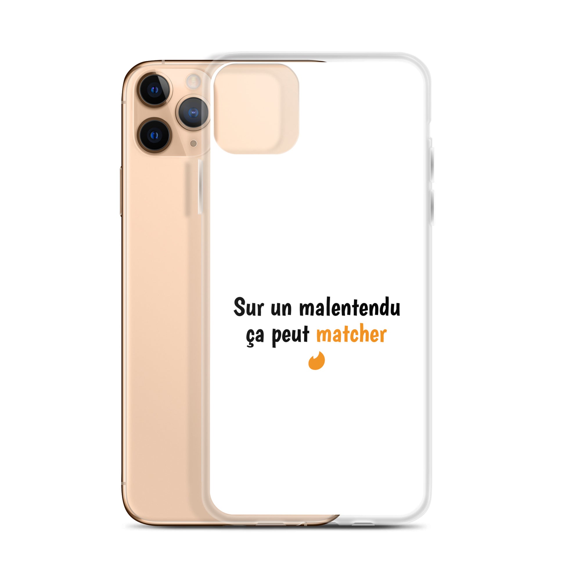 Coque iPhone Sur un malentendu ça peut matcher - Sedurro