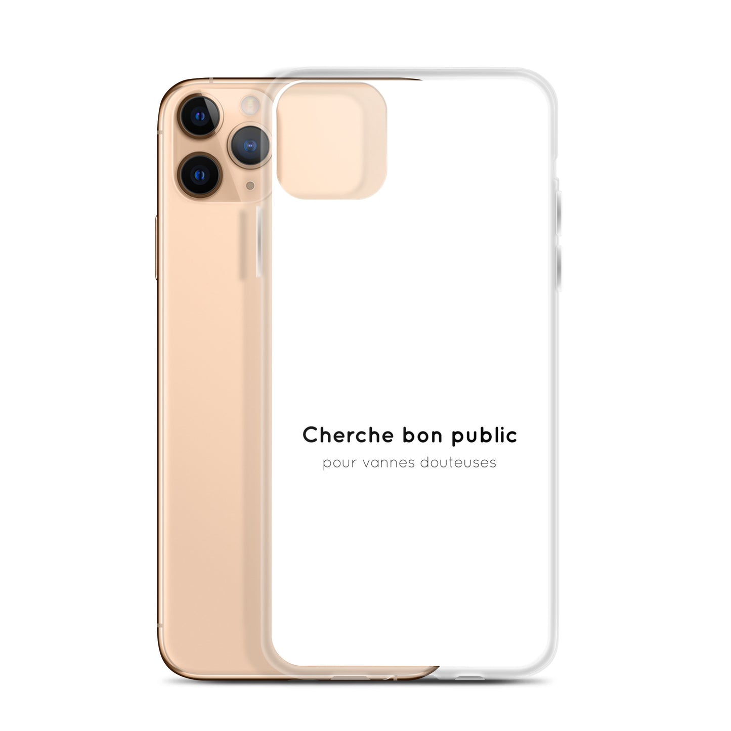 Coque iPhone Cherche bon public pour vannes douteuses - Sedurro