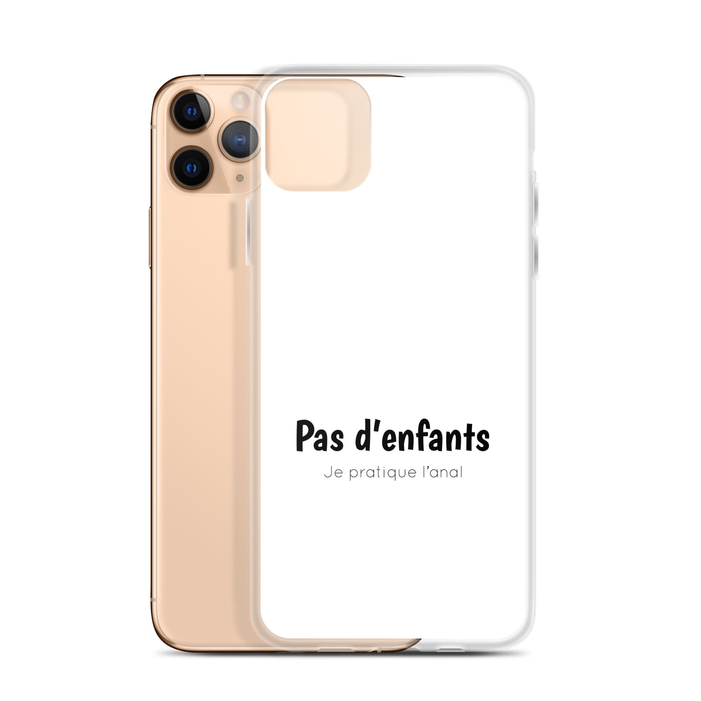 Coque iPhone Pas d'enfants je pratique l'anal - Sedurro